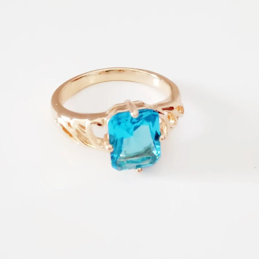 Модные женские комплекты ювелирных изделий в форме цветка 585 розовое золото цвет