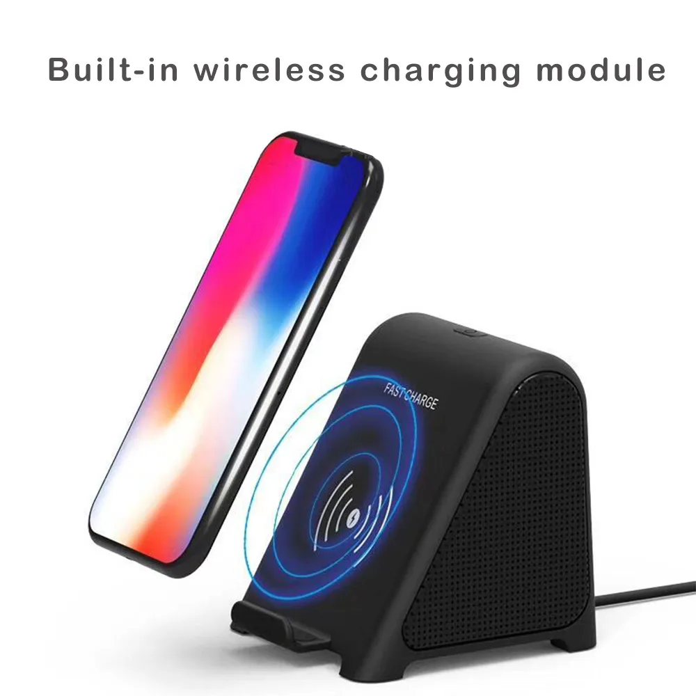 Беспроводное зарядное устройство + Bluetooth динамик 2 в 1 портативный беспроводной