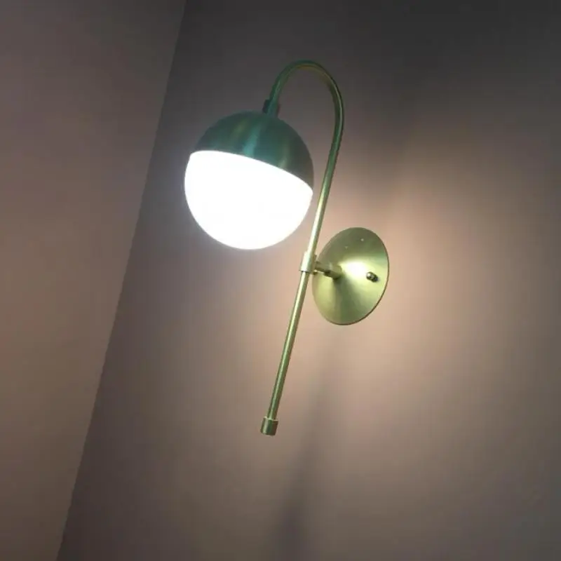 Главная комната 1 шт. Латунное настенное освещение Делюкс акриловый абажур