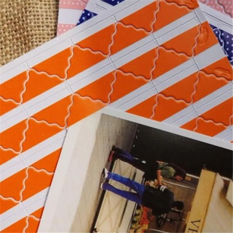 

390 pcs/lot (5sheets) DIY lace Solid color opaque Corner Paper Stickers for Photo Albums Frame Decoration Scrapbooking wholesale