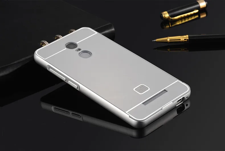 Для Xiaomi Redmi Note 3 чехол алюминиевый корпус металлическая рамка и акриловый