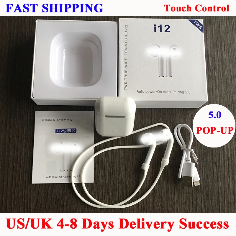 Fu & y Bill I12 новые всплывающие беспроводные наушники для Ios Mini Bluetooth 5 0 стерео