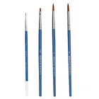 4 шт стоматологический фарфор кисточки ручка стоматологического фарфоровые кисть Керамика зубная щетка стоматологическое лабораторное оборудование стоматологических инструментов