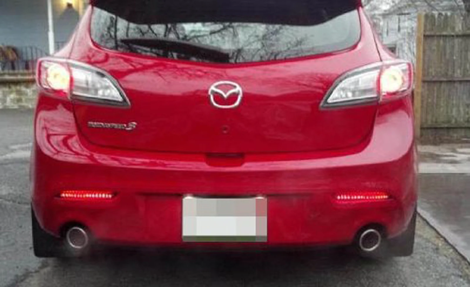 ANGRONG 2X светодиодный задний бампер отражатель стоп светильник лампы для Mazda 3
