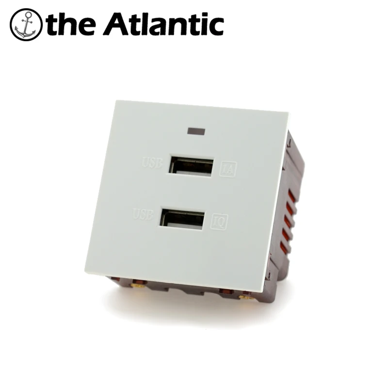 Запчасти для самостоятельной сборки, двойной USB разъем, настенная розетка, розетка, настенная розетка, функциональная клавиша для модуля, только настенная USB Usb розетка