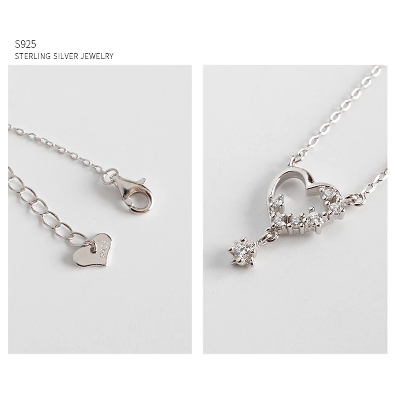 RUIYEE Серебро 925 ювелирное ожерелье женское с подвеской симпатичное/романтичное