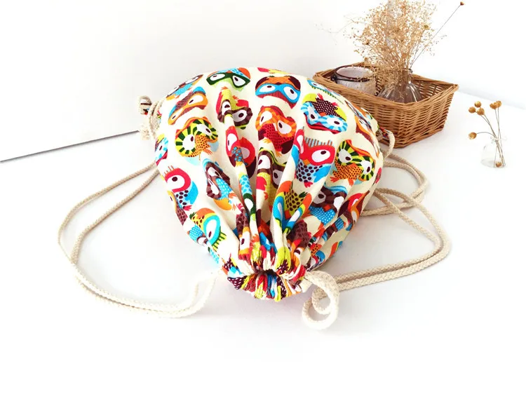 Вместительный рюкзак из хлопка и корзина для белья сумка пляжной путешествий