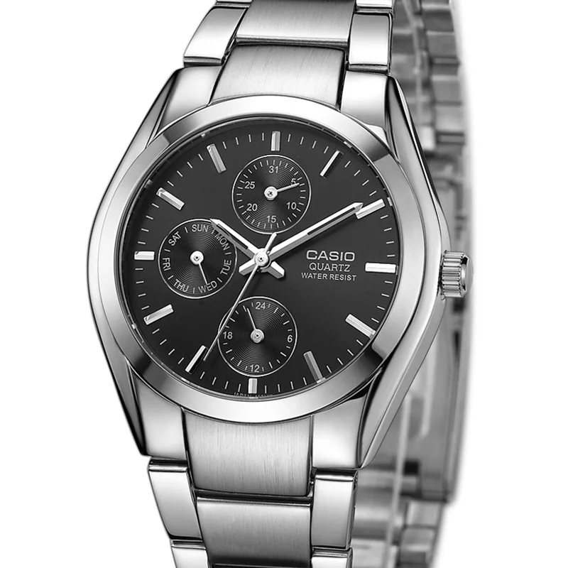 Casio модные часы мужские 30 метров жизнь водонепроницаемый стальной пояс кварцевые