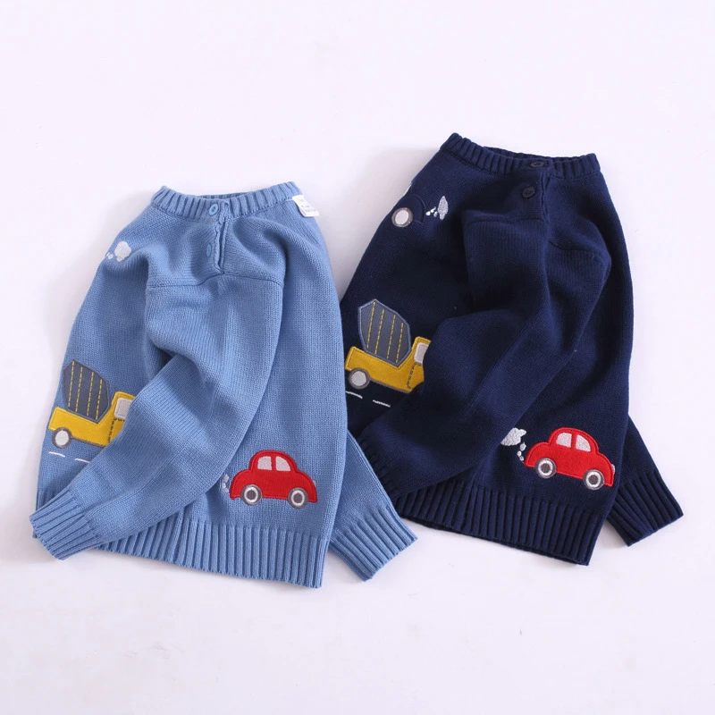 Long sleeve Boys Sweaters 2018 Cartoon Baby toddler Sweater jumper Autumn Winter Knitted Pullover Warm Outerwear Kids SweaterP20 |