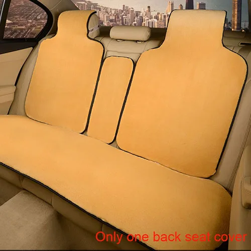 Back seat Orange 2 шт. зимние толстые плюшевые подушки для автомобильных ушей, теплые/O SHI автомобильные мягкие чехлы для сидений, чувствовать себя комфортно - Название цвета: Back seat Orange
