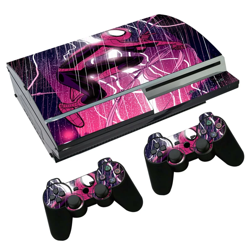 Наклейка на кожу человека-паука, Человека-паука, для PS3, Fat, playstation 3, консоль и контроллеры для PS3, Fat Skins, Виниловая наклейка