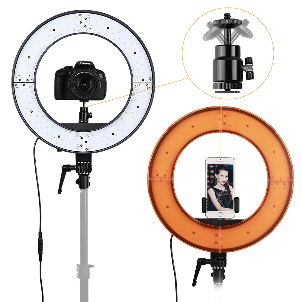 Capsaver RL12 светодиодный светильник-кольцо, светильник для фотосъемки, круглый светильник с регулируемой яркостью 5500K CRI90, камера, фото студия, телефон, видео Лампа для Youtube