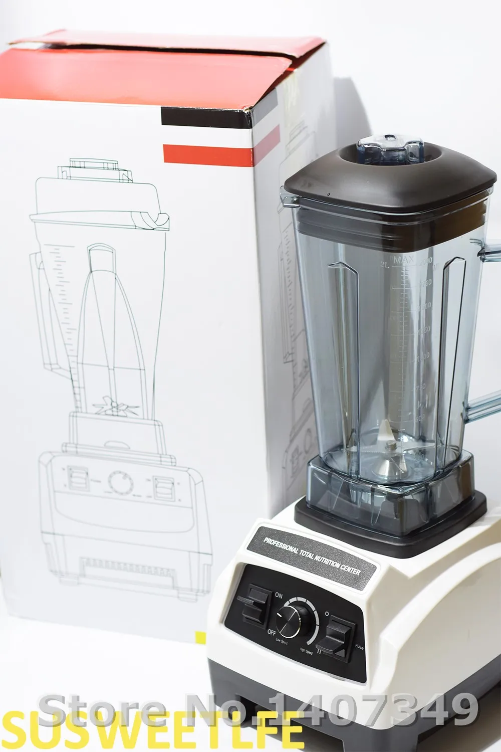 Немецкий двигатель, 3HP, BPA бесплатно, Коммерческий Миксер для смузи, электрический кухонный комбайн, профессиональный блендер