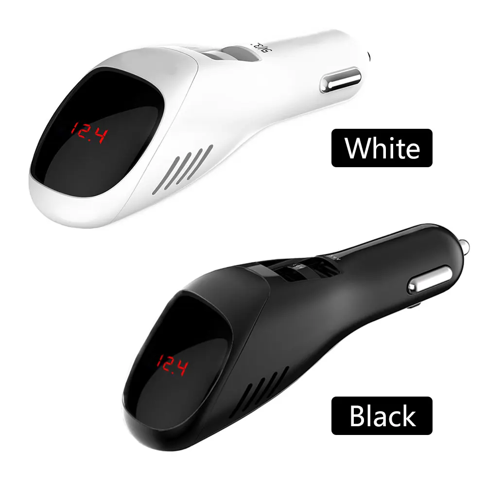 

Vehemo Current Digital Display Car Air Purifier Charger USB Charger for Car Portable Auto Adapter for Electronics