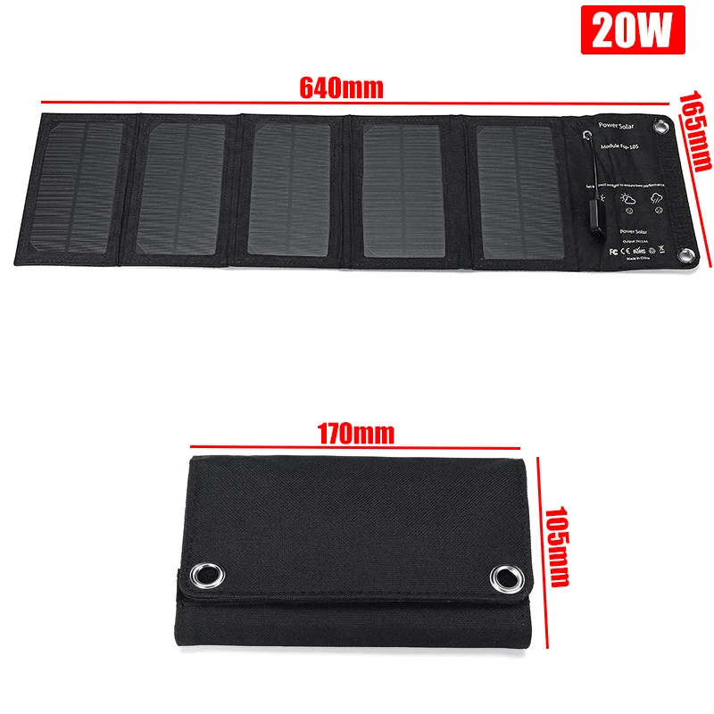 KINCO 10 Вт/20 Вт SunPower складное солнечное зарядное устройство 5 в USB выходное устройство портативная солнечная панель для смартфона на открытом воздухе
