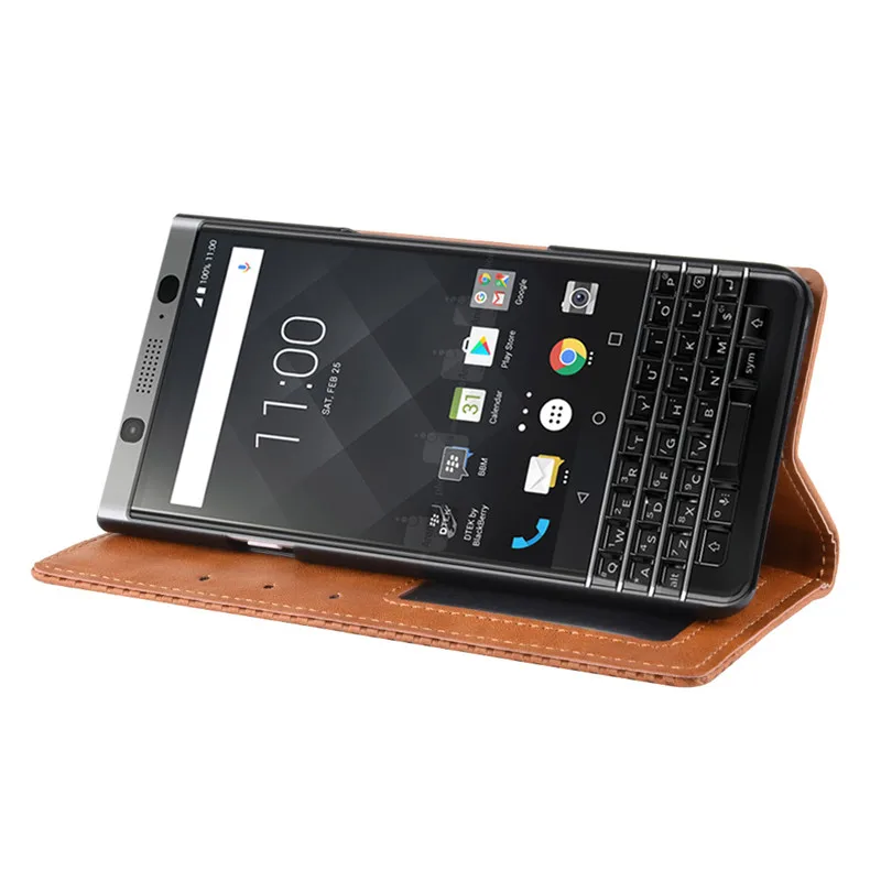 Флип-кейс для Blackberry Keyone чехол кошелек магнитная Обложка на заднюю панель из