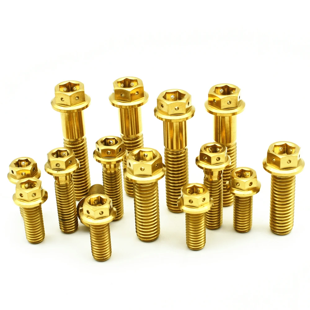 2 шт. титановые болты для мотоцикла M8 x15 20 25 30 35 40 45 50 55 мм|ti screws|titanium boltsti bolt |