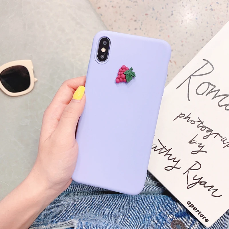 Чехол для телефона LOVECOM 3D с фруктами и бананами iPhone 11 Pro Max XR X XS 7 8 6S мягкий чехол из
