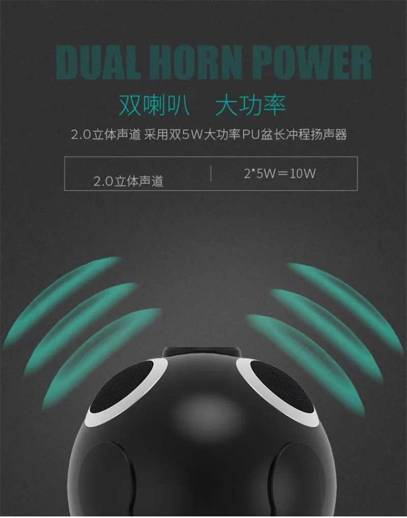2 в 1 Engery динамик с гарнитурой+ 3000mHA power Bank быстрое зарядное устройство беспроводной двойной звук рога коробка Поддержка FM TF карта для Iphone
