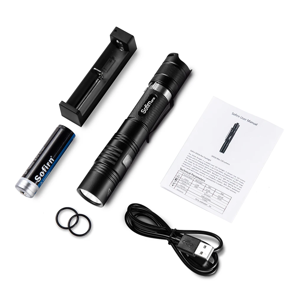 Мощный светодиодный фонарик Sofirn SP30 Cree XPL 1000 лм тактический фонарь 18650 6 режимов с