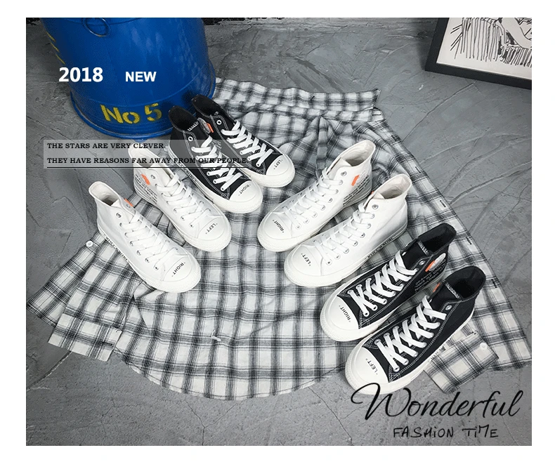 Student Breathable Fashion Women Flat High Top Casual Shoes Summer Canvas for Girl Harajuku Style Sneakers | Обувь