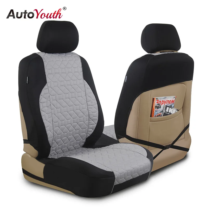AUTOYOUTH Премиум хлопковая ткань чехол для автокресла Универсальный подходит для всех автомобилей внедорожник Грузовик интерьерные аксессуары защита автокресла