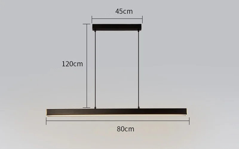 A Modern LED Pendant Light Fixtures Creative Rectangle Hanging Lamp Nordic Lamps Aluminum Hanglamp Simple Acrylic Loft Luminaire - Цвет корпуса: A