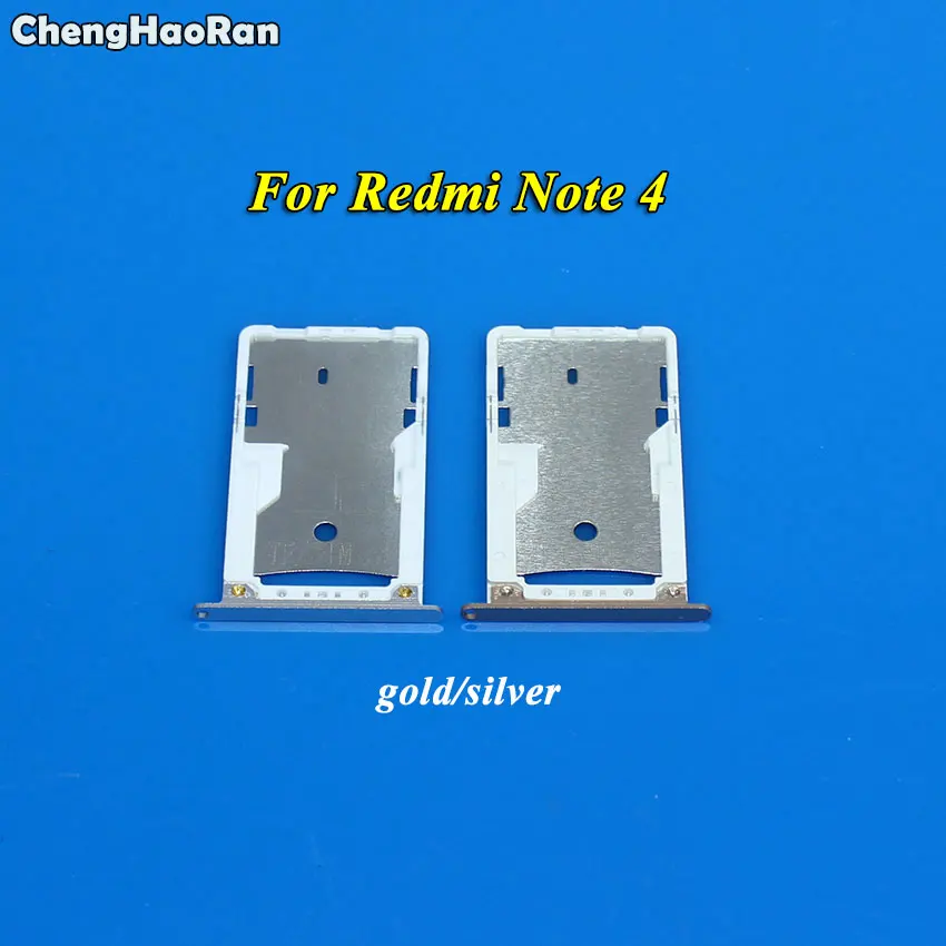ChengHaoRan 1 шт. для Xiaomi Redmi Note 4 4X слот SIM карты держатель лотка адаптер запасные