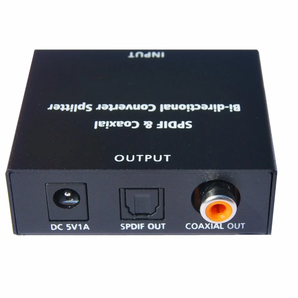 Бесплатная доставка Bi-directional SPDIF Toslink для Коаксиального и Коаксиальный Оптический
