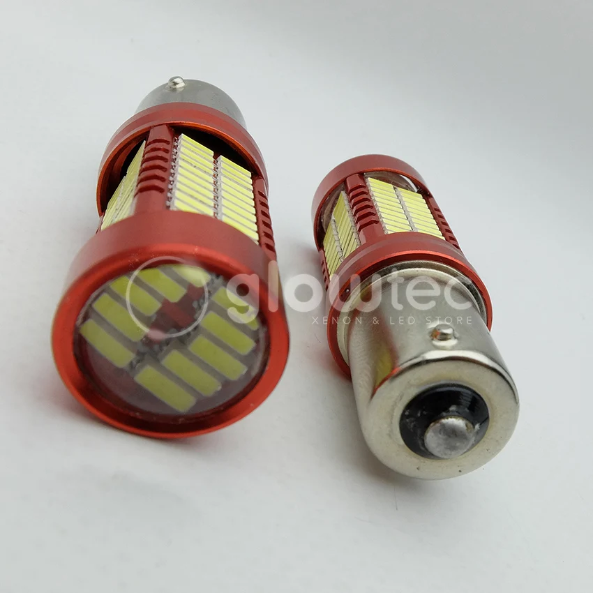 10 шт. BA15S 106 SMD светодиодный 1156 ные лампы-106SMD передсветильник фара