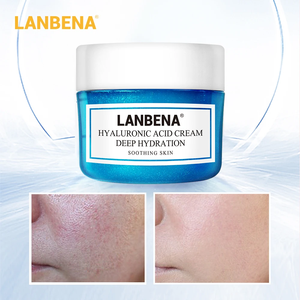 Купить 3 получить 1 подарок LANBENA крем для лица отбеливающий крем с гиалуроновой кислотой увлажняющий против морщин против старения 3 шт+ крем для глаз