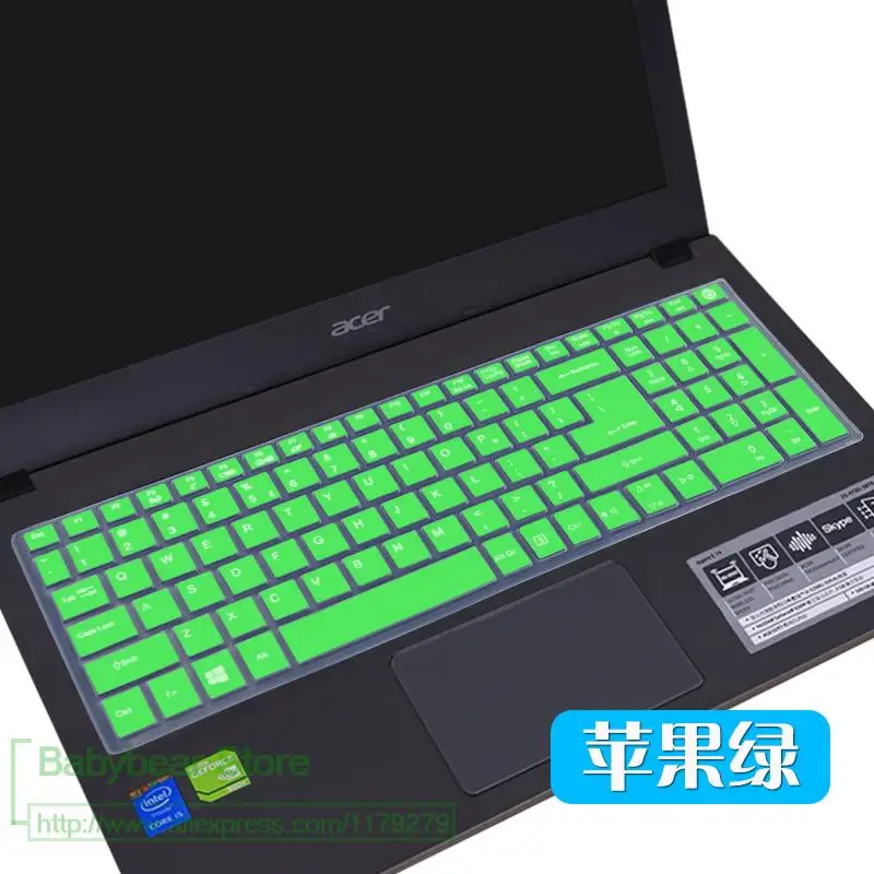 Клавиатура 15 дюймов силиконовая для Acer Aspire E15 E E5 573G 532 522 V3 574 F5 572 Tmp257 573 Защитная