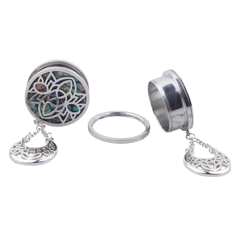 Расширитель ушей золотистого цвета заглушки из нержавеющей стали винт плоти