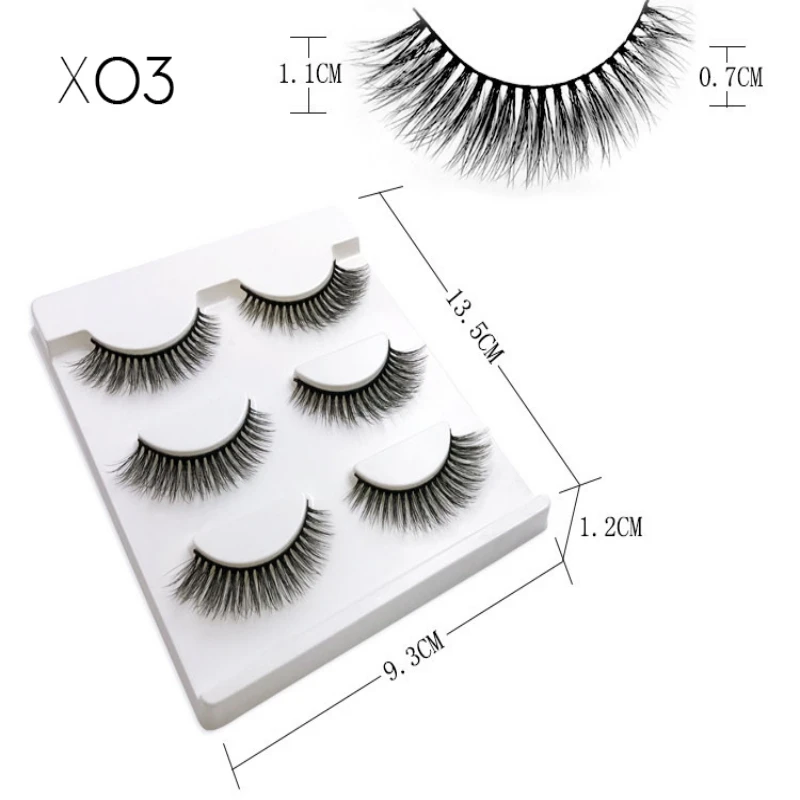 Новинка 3 пары/компл. фотосессия Искусственные ресницы для макияжа Короткие