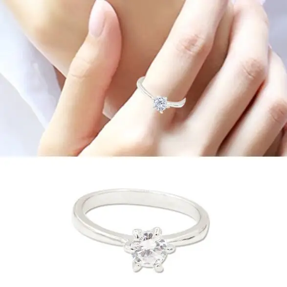 Hot selling Women Clear Zircon Inlaid Wedding Bridal Engagement Party Jewelry Ring | Украшения и аксессуары