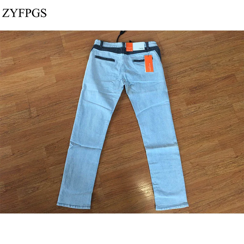 ZYFPGS 2018 осенние мужские джинсы Levi черные Homme повседневные байкерские для мужчин