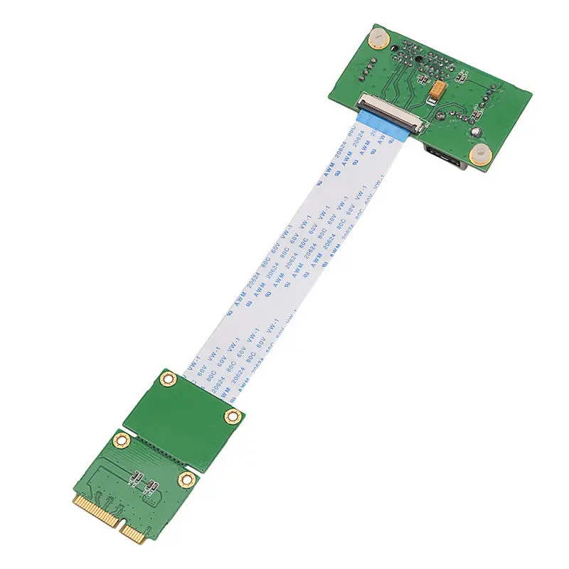 Mini PCI-E к Экспресс 1X Удлинительный Шнур адаптер карта с USB переходной картой Прямая