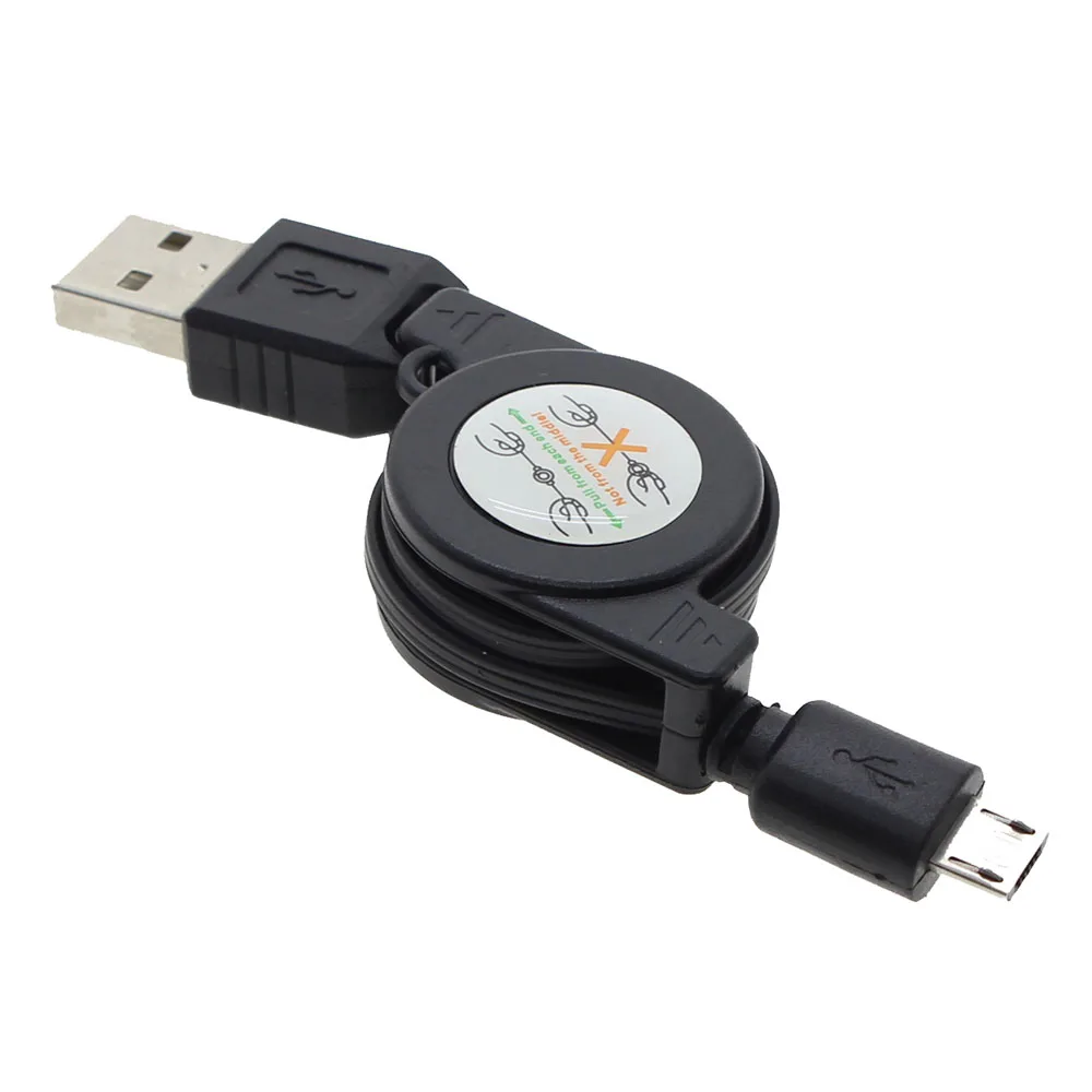 Около 70 см Выдвижной Micro USB кабель для Samsung Galaxy S3 S2 i9100 Note 2 других телефонов Android 5