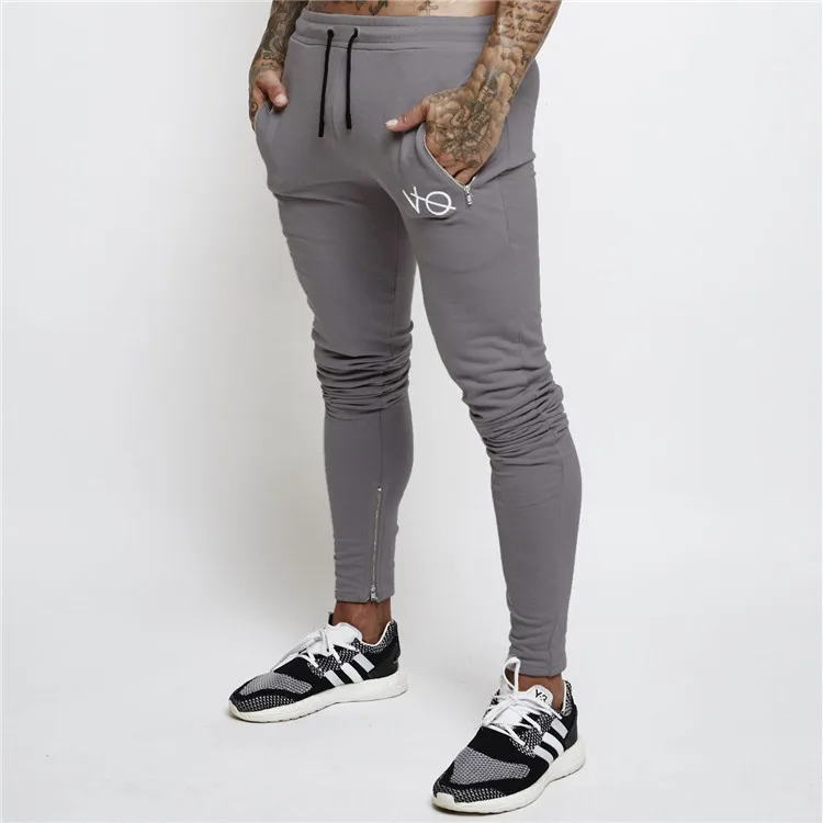 Спортивные штаны для бега мужские эластичные спортивные фитнеса обтягивающие