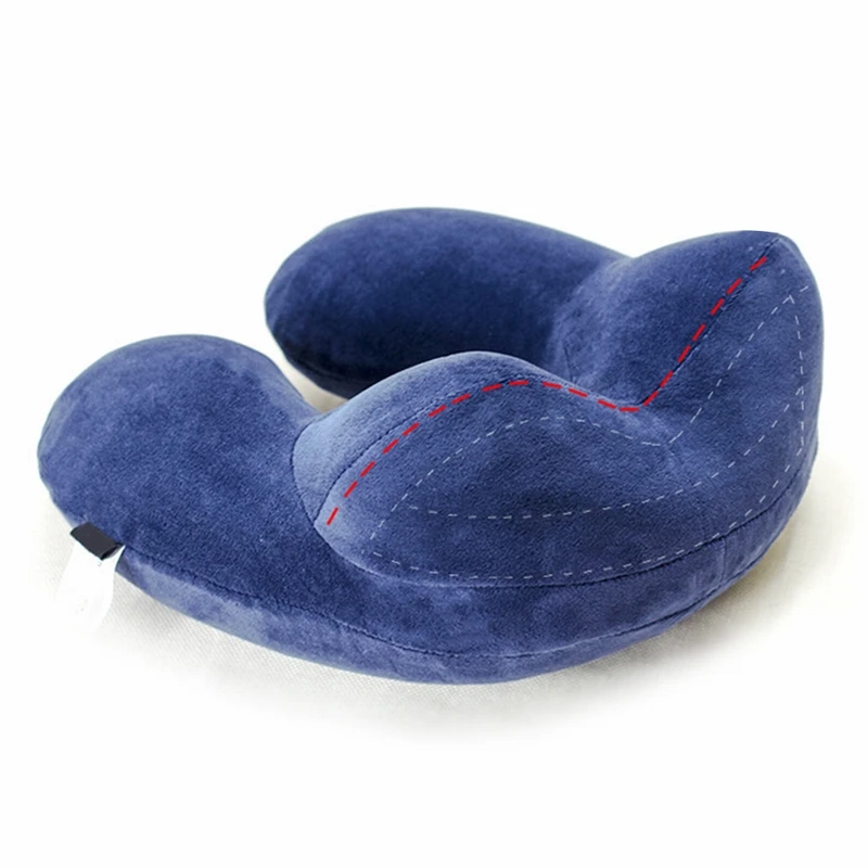 Портативная надувная подушка Hoomall u образная складная для шеи из пены с эффектом