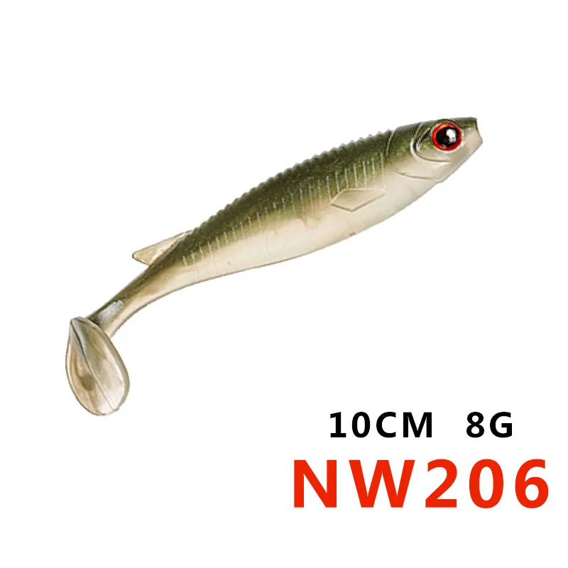 NW206 NOEBY Горячая 10 см Pesca искусственная Мягкая приманка силиконовая резина рыболовные снасти Grub искусственные рыболовные приманки S5485 - Цвет: NW206