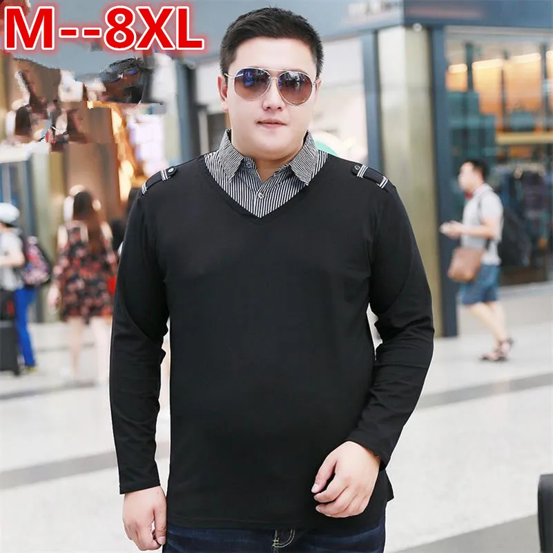 Большие размеры 10XL 8XL 6XL 5XL 2018 Повседневная Хлопковая мужская рубашка поло плотные
