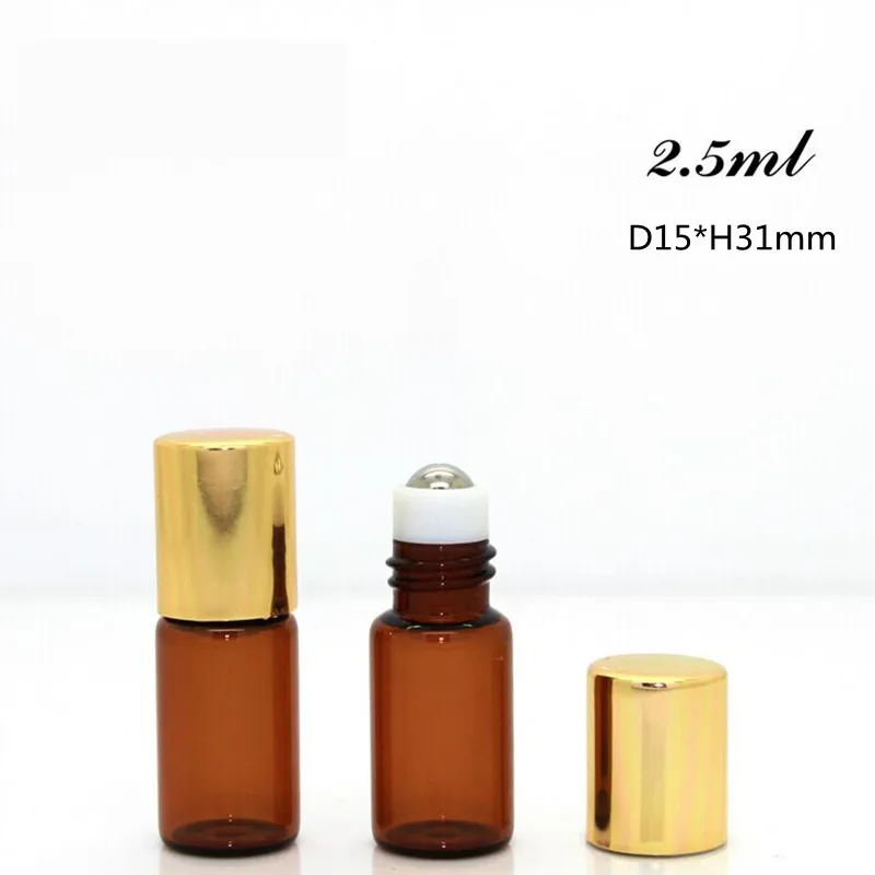 3 мл 5 10 пустые эфирные масла роликовые шариковые бутылочки янтарные стеклянные