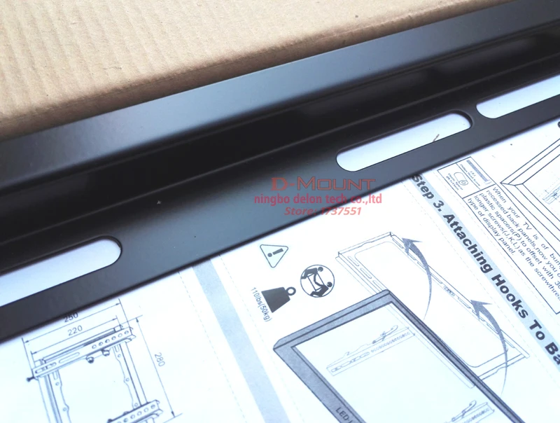 PTB-6044HT 2"-55" 5" Металл Универсальный 50кг vesa 400x400 Панель ЖК настенный ТВ подъемный механизм кронштейн наклон вниз 12