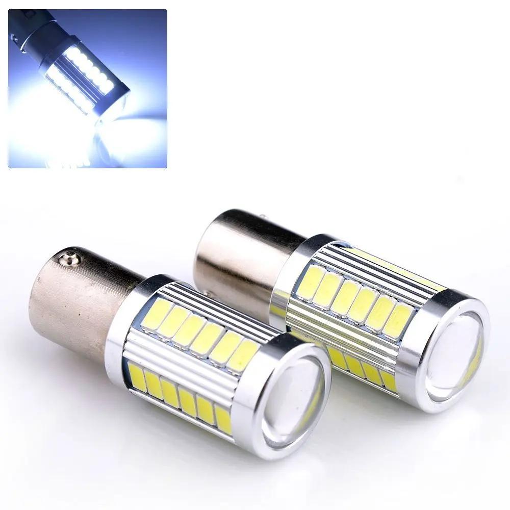 2X1156 T25 BA15S 15 LED 2835 SMD авто ампула для борта/Recul/Clignotant P21W гоночная Лампа DC 12 30V Rouge|lamp