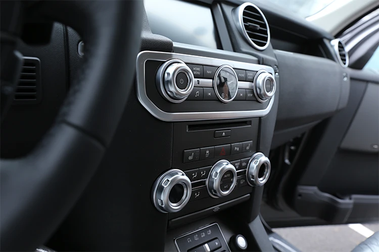 5 шт. для Land Rover Дискавери 4 LR4 Range Rover Sport хром громкость и переключатель для кондиционера отделка автомобиля аксессуары и запчасти