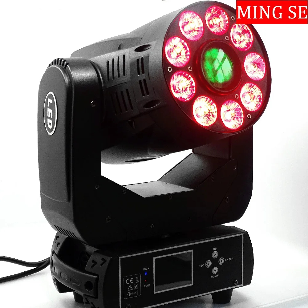 6x8 Вт лампа Gobo стробоскоп диско DJ Освещение 6*8 RGBW 4в1 светодиоды стирка + 30 LED Moving Head