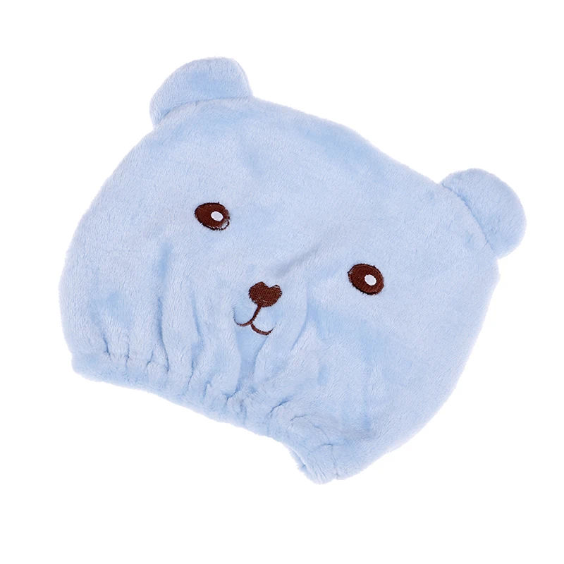 1 шт. Милая шапочка для душа в форме медведя полотенца обертывания волос шапки