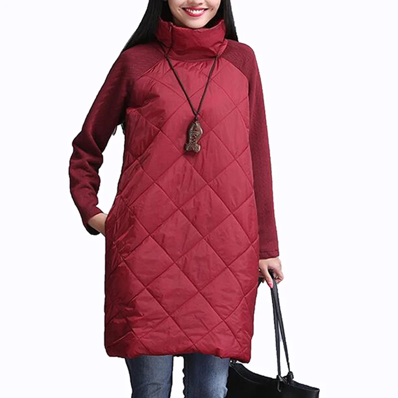 2017 модное весенне осеннее свободное прямое платье в стиле пэчворк цвет черный