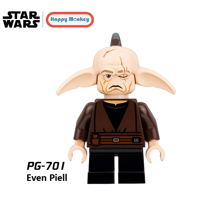 Одиночная продажа legoing Star Building Blocks Wars Luke Leia Han Solo Анакин Дарт Вейдер йода Джар